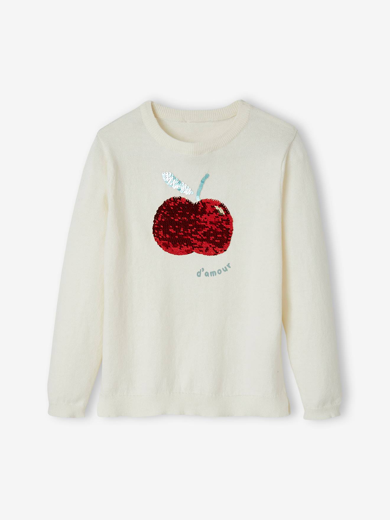 Vertbaudet Mädchen Pullover mit Pailletten