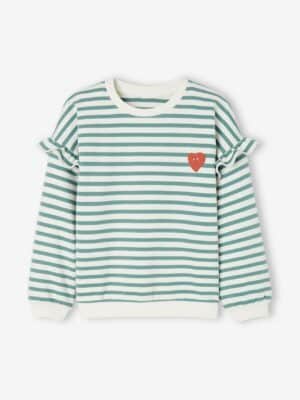 Vertbaudet Mädchen Ringel-Sweatshirt