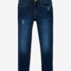 Vertbaudet Mädchen Slim-Fit-Jeans „waterless“