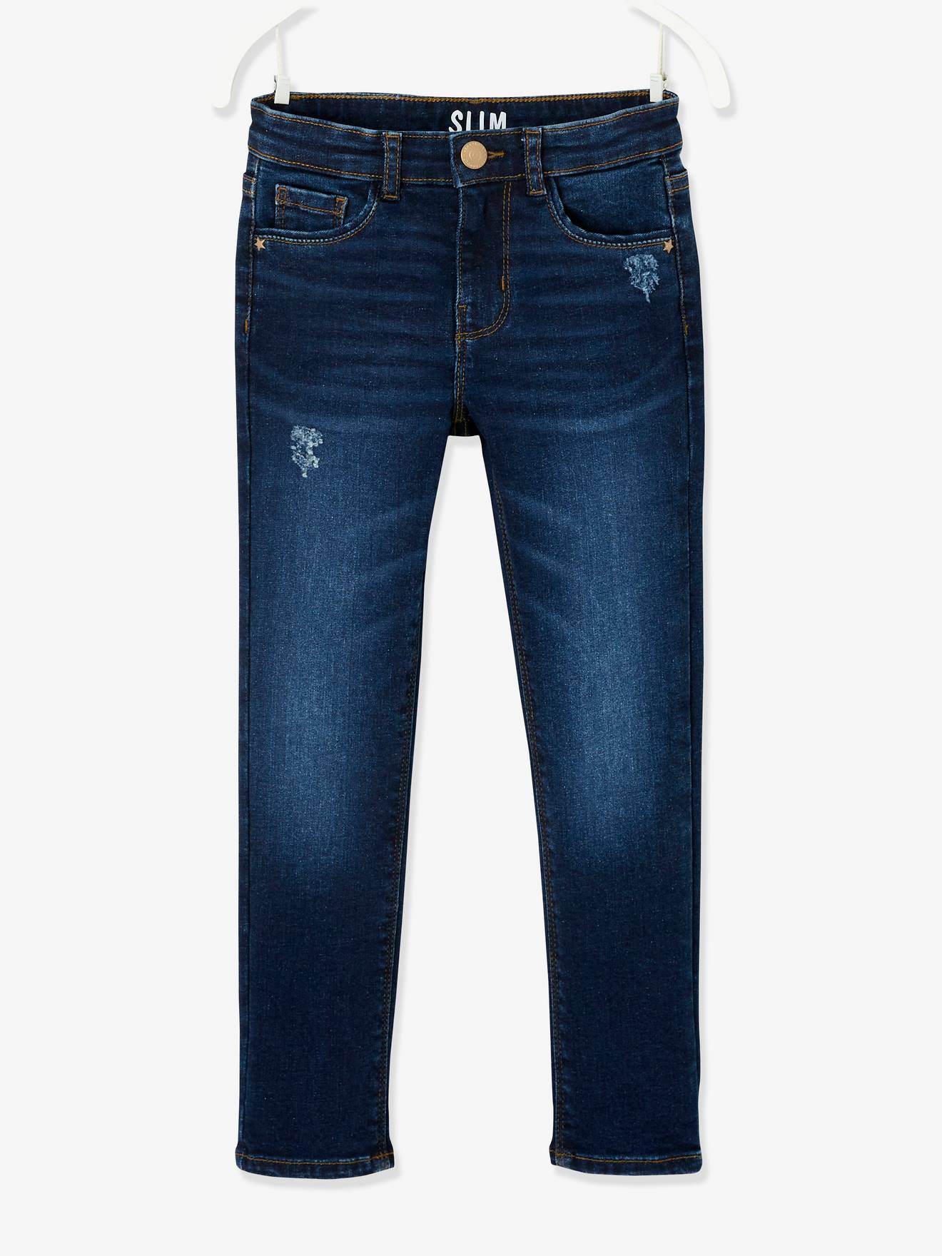 Vertbaudet Mädchen Slim-Fit-Jeans „waterless“