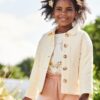 Vertbaudet Mädchen Steppjacke mit englischer Stickerei