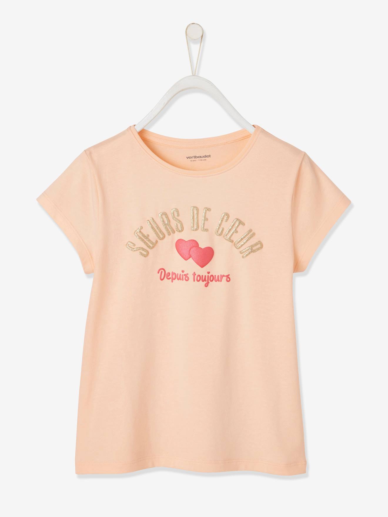 Vertbaudet Mädchen T-Shirt mit Message-Print