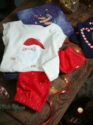 Vertbaudet Mädchen Weihnachts-Geschenkbox: Schlafanzug & Socken Oeko-Tex