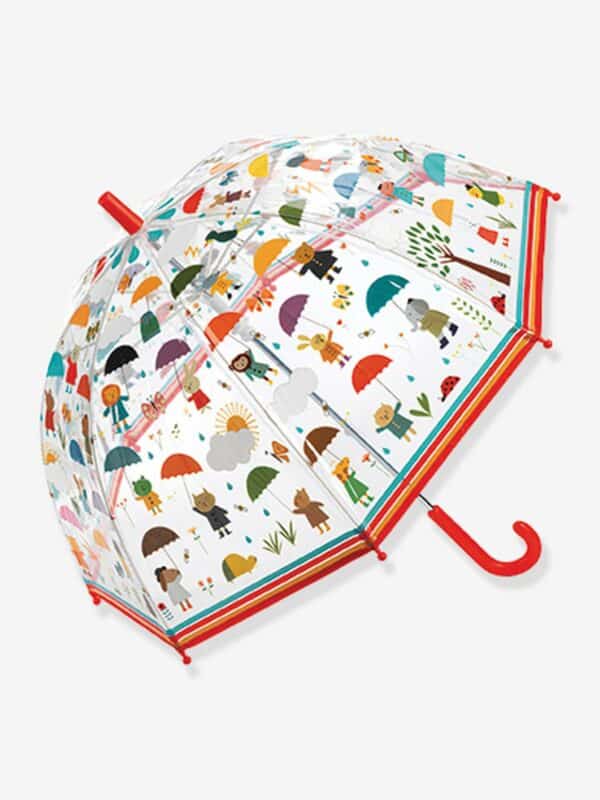 Djeco Transparenter Kinder Regenschirm „Im Regen“ DJECO