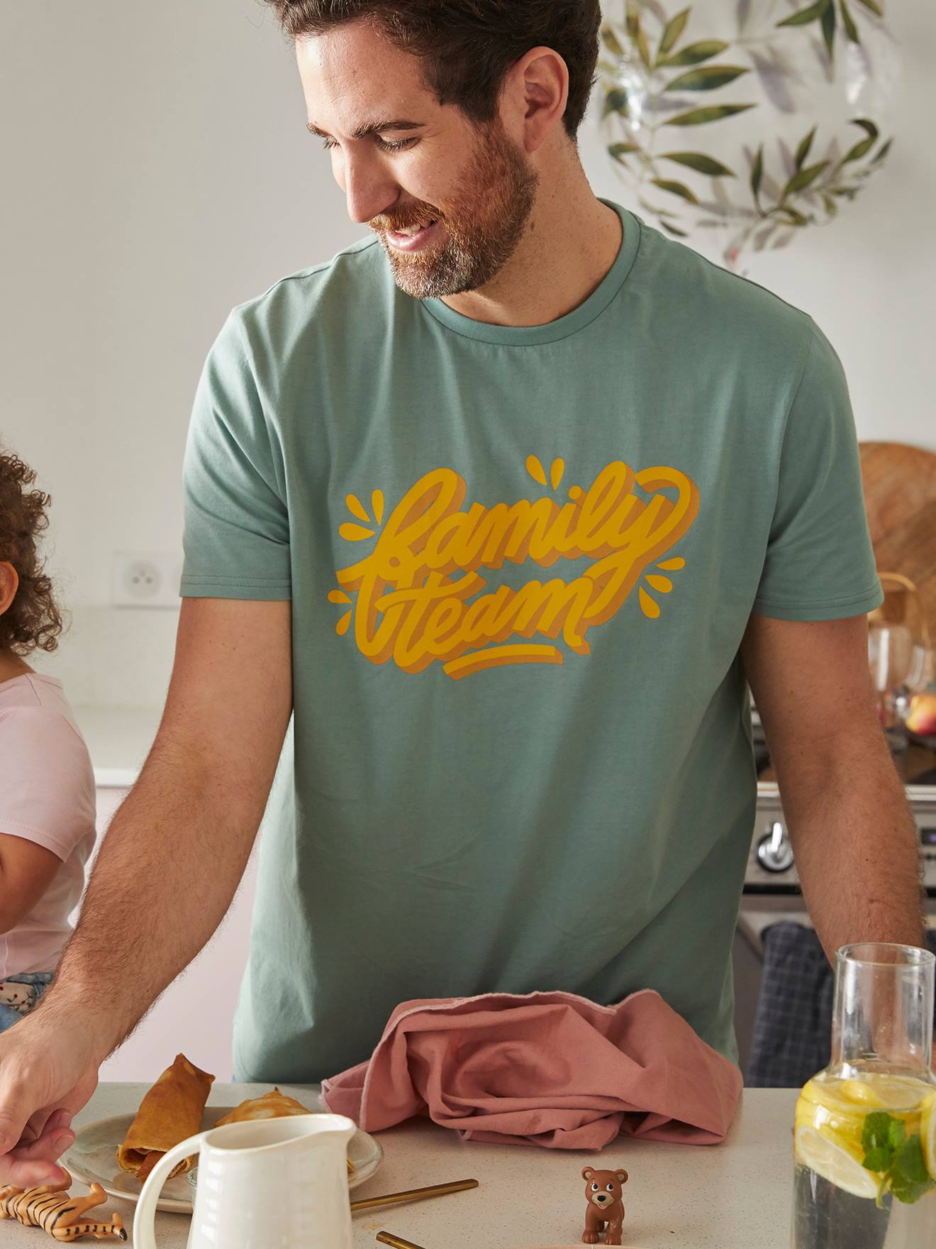 Vertbaudet Herren T-Shirt „Family Team“